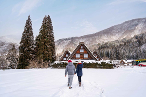 Depuis Tokyo : excursion d'une journée à Shirakawago et Kanazawa