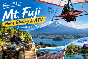 Fra Dag med hanggliding og ATV-eventyr på Fuji-bjerget