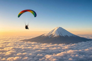 Aventure en parapente avec vue sur le Fuji, prise en charge et retour à Tokyo