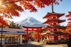 Fujibjerget, Arakura Park, Kawaguchi-søen og Oishi Park