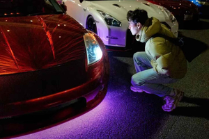 Tokyo and Daikoku by night in a Fast and Furious Skyline 34