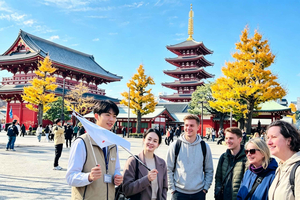 Passeggiata autunnale a Asakusa, fiume Sumida e vita a Edo