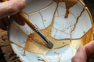Tokyo: Traditional Kintsugi Gold Repair Workshop in Asakusa