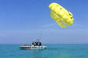 gecharterd parasail-avontuur met uitzicht op Lake Ontario