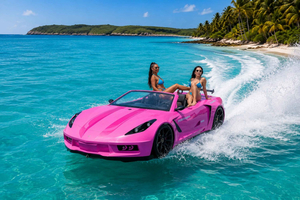Tobago: 30 minuten verhuur van een roze Jetcar