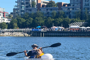 Transparent Double Kayak Rental in False Creek