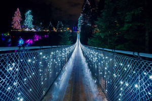 Vancouver e Capilano Suspension Bridge Canyon Lights