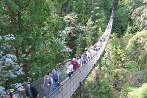 CANYON LIGHTS + pont suspendu de Capilano/petit groupe/VOITURE