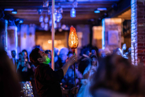 Murano : Démonstration de soufflage de verre avec boissons en option