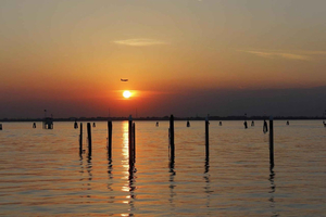Venice at sunset: a tour on a historic 1955 bragozzo with an aperitif