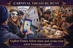 Venice: Carnival Game by App & Mask Decorating Class