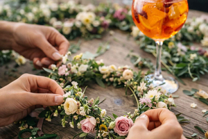 Workshop di corone di fiori con aperitivo
