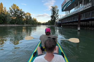 Private Guided Canoe Tour on the Danube Canal