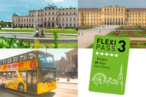 Шёнбрунн, Бельведер, автобус HOP ON HOP OFF — карта Vienna FLEXI Pass