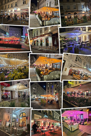 Nightlife in the city