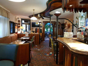 Terrassencafé im Hundertwasserhaus
