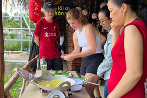 Biking and cooking class in the rural tour at Can Tho
