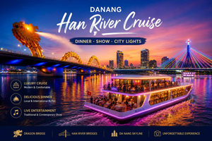 Da Nang: crociera fluviale sul fiume Hàn – Opzioni con visita turistica o cena