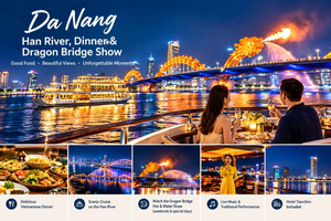 Da Nang: Han River, Dinner & Dragon Bridge Show