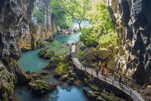 From Hue: Paradise Cave and Dark Cave Day Tour