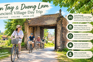 Hanoi: Endagstur på cykel til Son Tay-citadellen og landsbyen Duong Lam