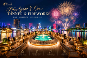 Città di Ho Chi Minh: cenone di Capodanno e crociera con fuochi d'artificio