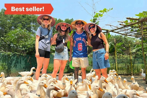 Phong Nha : tyrolienne, grotte Sombre, grotte Paradis et ferme Duck Tang