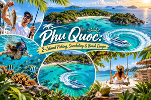 Phu Quoc: Fiske, snorkling och strandutflykt på två öar
