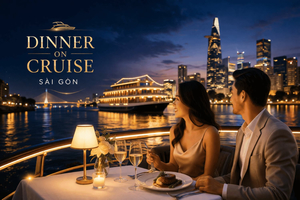 Saïgon : dîner-croisière romantique avec table réservée
