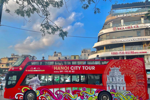 Hanói: siglos de puntos destacados en 1 hora en autobús descubierto