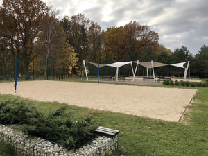 Beach volleyball courts
