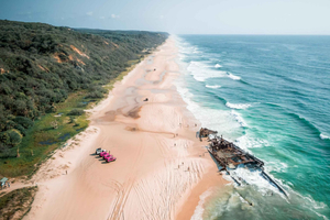 2 Day K’gari 4WD Beach House Adventure (Ex Hervey Bay)