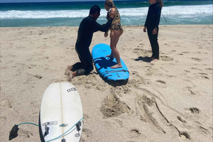 Beginner Group surfing lesson Margaret River Surfing Academy