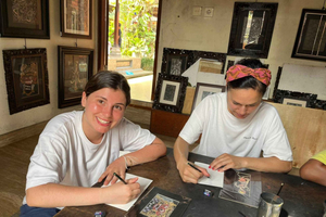 Ubud: Keliki Miniature Painting Class with a Village Artist