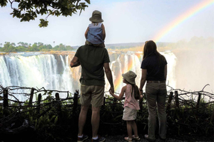 Privat familjesafari i nationalparken Mosi-oa-Tunya