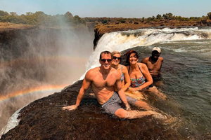 Victoria Falls: Devil's Pool High Tea Livingstone Island
