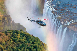 Victoriafallene: Helikoptertur Luftfoto av fossene