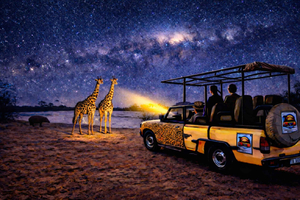 Wodospady Wiktorii: Gwiezdne safari w buszu z napędem 4x4