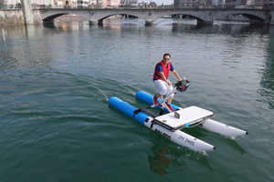 Waterbike on Lake Zurich