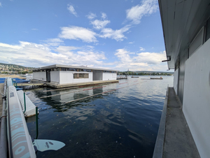 Lakeside sauna