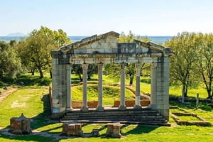 Bilhete de entrada para o sítio arqueológico de Apolónia