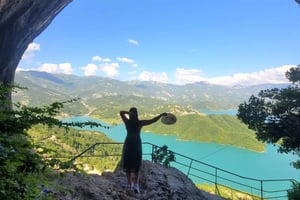 Bovilla Lake View & Gamti Mountain from Tirana