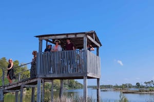 Fra Durrës: Fugletitting og utkikkstårn i Karavasta-lagunen