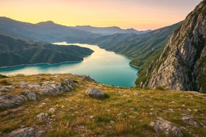 From Durres/Tirana: Sunset Tour at Bovilla Lake by 4x4Suv