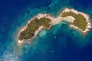 Ksamil: Passeio de barco pelas 5 ilhas de Ksamil e ilhas gêmeas