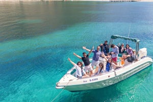 Saranda: passeio de barco para 7 destinos, incluindo guarda-sol grátis