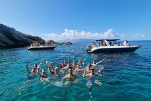 Sarande: Lille gruppe, 6 strande, svøm, snorkel, slap af