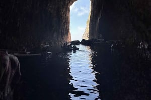 From Vlore: Haxhi Ali Cave Speedboat Tour with Snorkeling