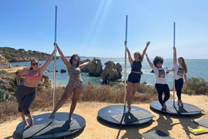 Algarve: paaldanservaring met uitzicht op de oceaan met Prosecco