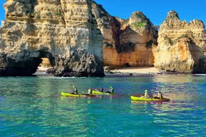 Au départ de Lagos : Expérience en kayak à Ponta da Piedade